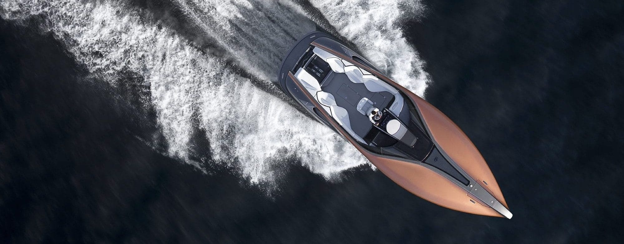 Boat Glides across the ocean