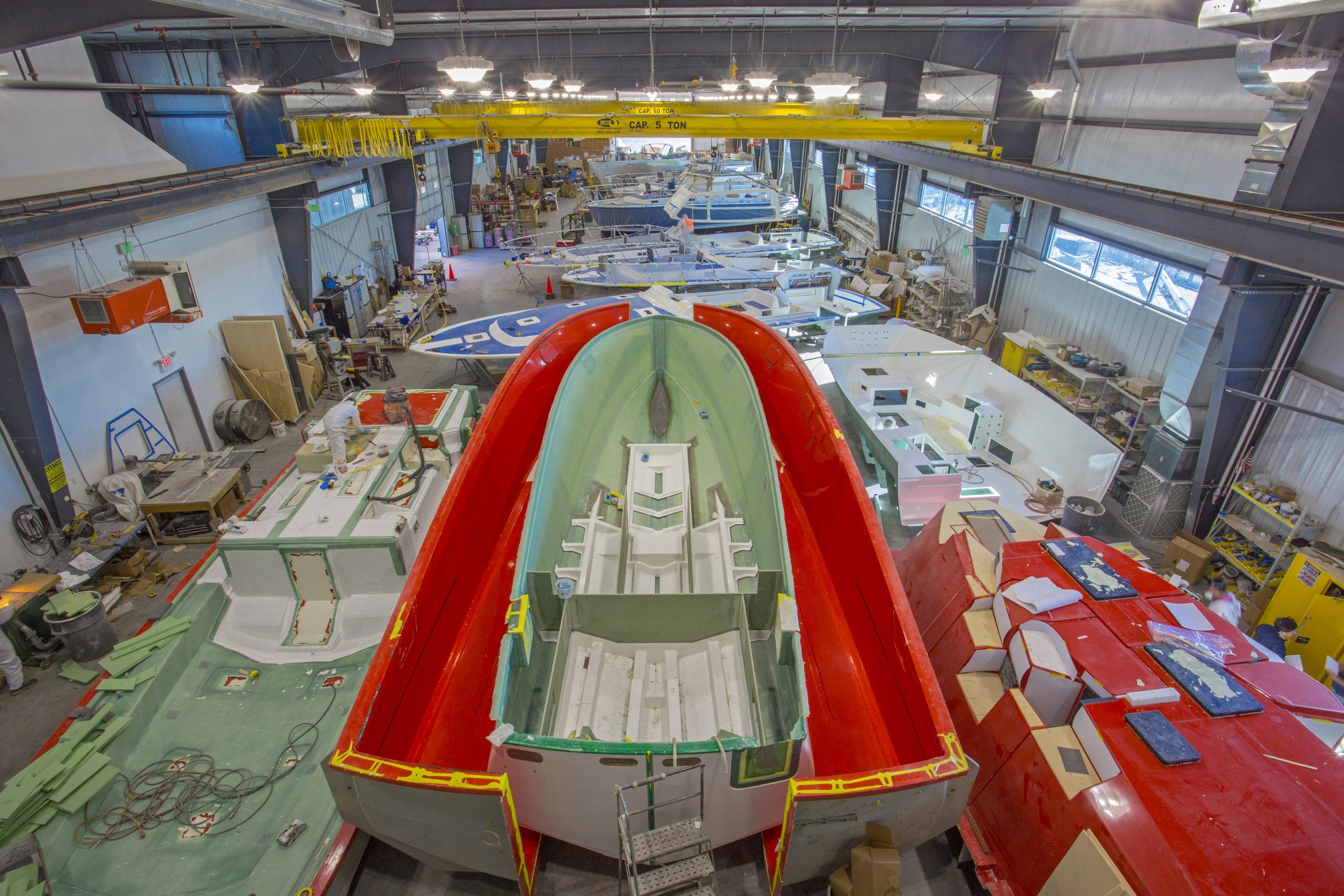 Boat during progress of being built